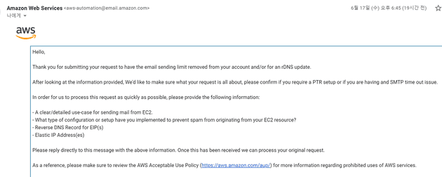 aws-replied